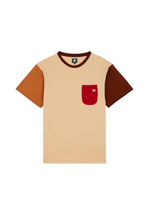 Trendsplant, COLOR BLOCK - Print T-shirt - sand
