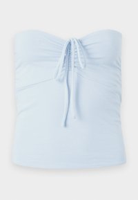 TIE FRONT TUBE - Top - light blue