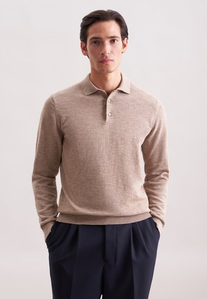 SCHWARZE ROSE - Poloshirt - beige