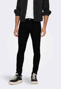 Only & Sons - ONSWARP - Uske traperice - black denim Minijatura 1