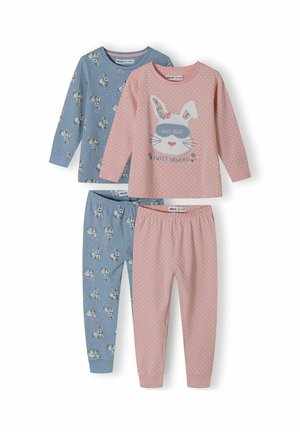 2 PACK LONG SLEEVE SET - Pidžamas komplekts - light blue light pink