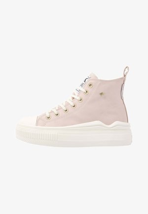 British Knights Dee Kleuter/Tiener hoge sneakers met panterprint bruin British Knights Dee Kleuter/Tiener hoge sneakers met panterprint bruin