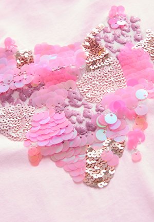 Next REGULAR FIT - LONG SLEEVE SEQUIN - Långärmad tröja - pink heart