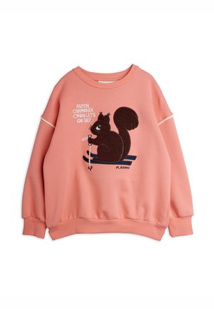 Mini Rodini, SKIING SQUIRREL CHENILLE UNISEX - Суитшърт - pink