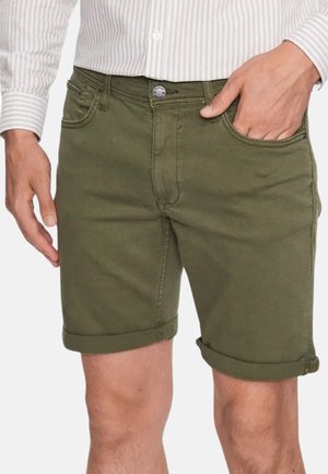 Blend KURZE MIT KNOPF REISSVERSCHLUSS UND SEITLICHEN EINGRIFFTASCHEN IN KLASSISCHER FORM MIT GERADEM BEIN - Jeans Shorts - grün