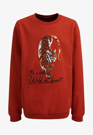 Top s dlouhým rukávem - rust brown