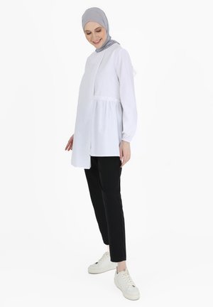 Modanisa BALLOON SLEEVE POPLIN BENIN - Tunic - white