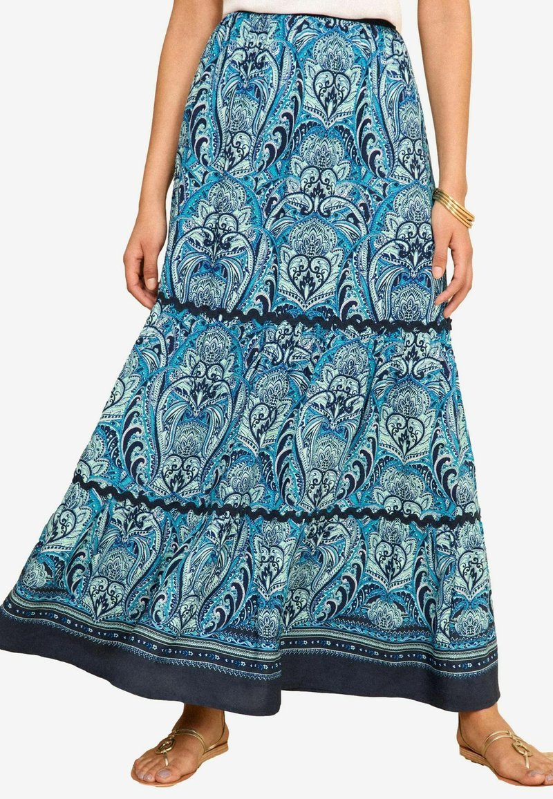 Love & Roses TIERED  DETAIL  - REGULAR FIT - A-vonalú szoknya - navy blue