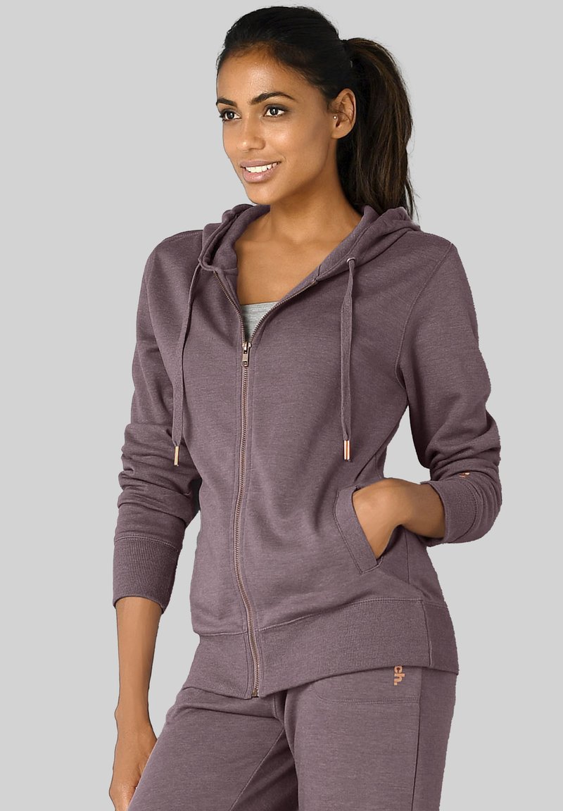 Bench - Zip-up sweatshirt - mauve-meliert, Enlarge