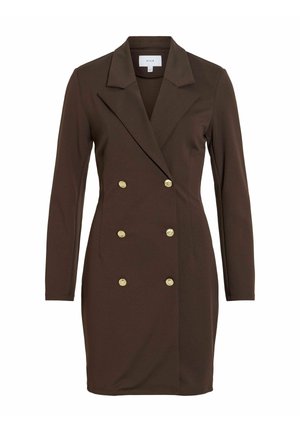 VILA, BLAZER DRESS VICLARA SHORT - Blousejurk - coffee bean