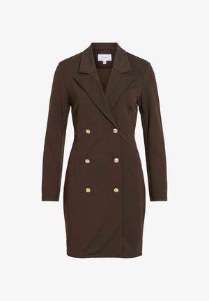 VILA, BLAZER DRESS VICLARA SHORT - Blousejurk - coffee bean