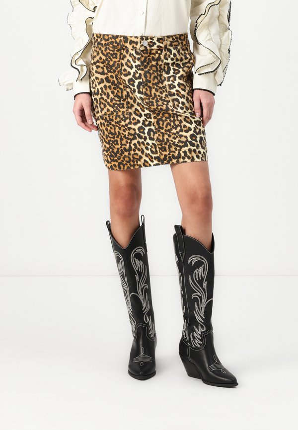 YASLEONORA SKIRT - Jeansrock - beige