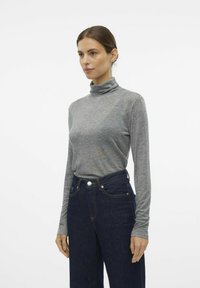 Vero Moda VMISADORA - Striktrøje - medium grey melange