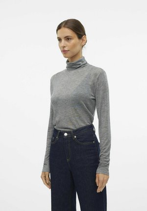 Vero Moda VMISADORA - Strickpullover - medium grey melange