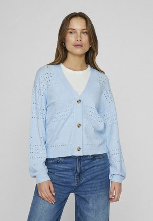 VILA VIRIL V-NECK - Cardigan - kentucky blue