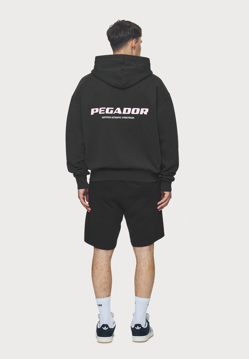 Pegador COLNE LOGO JACKET - Užtrauktuku užsegamas treningas - vintage black/bubblegum