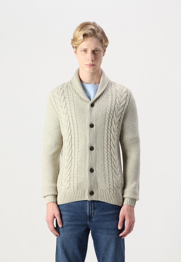 CRAIG SHAWL NECK - Strickjacke