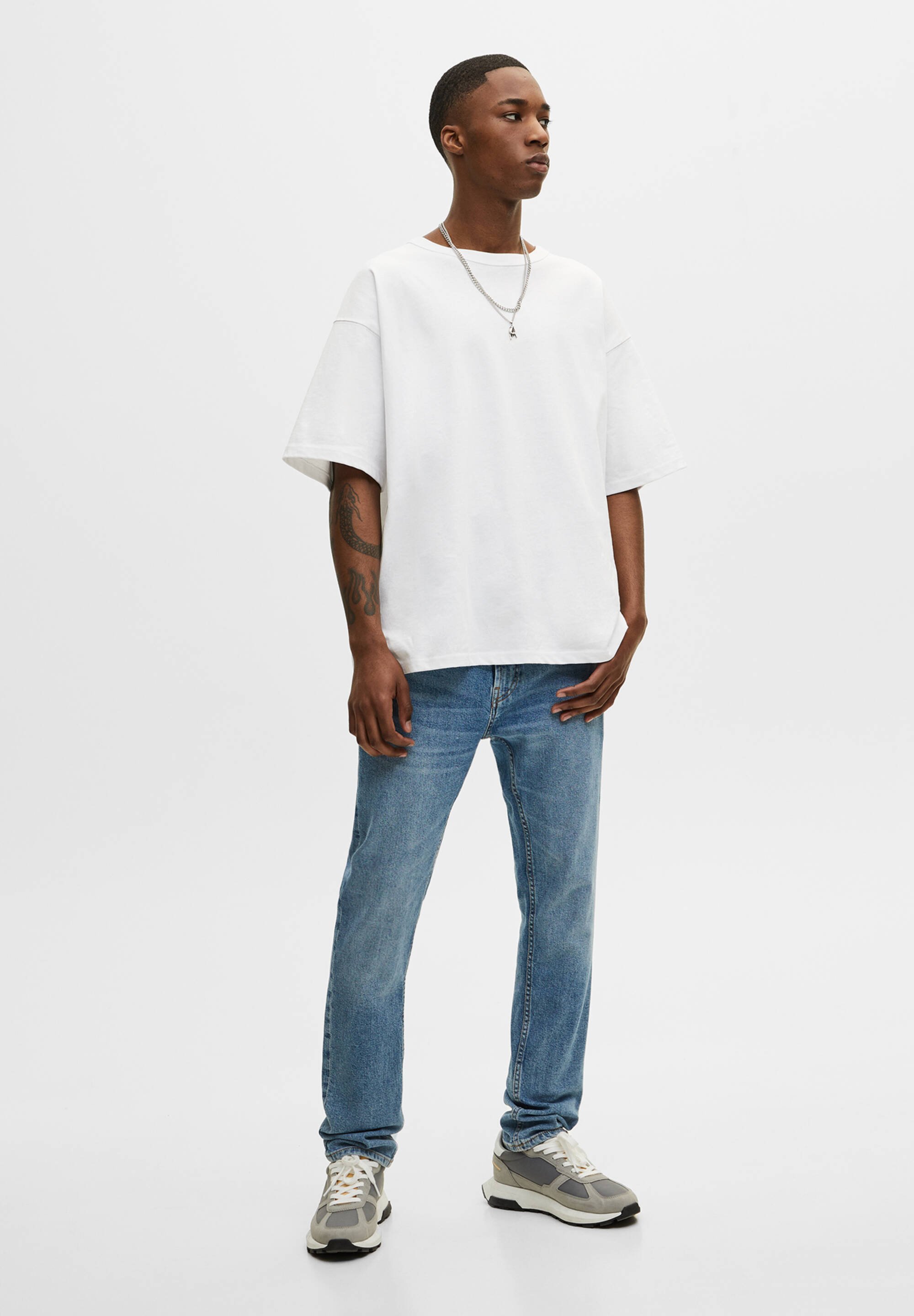 PULL\u0026BEAR COMFORT - Jeans Slim Fit - light blue/hellblau - Zalando.de