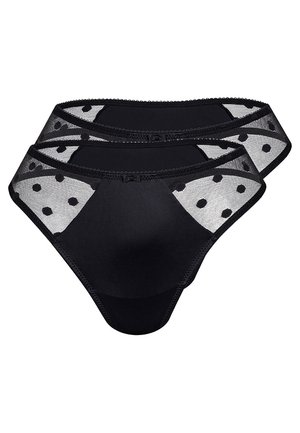 Sassa, STRING DOTTED  - Tanga - black