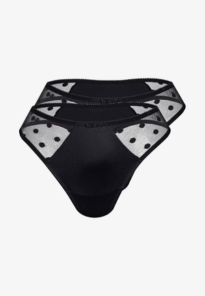 Sassa, STRING DOTTED - Tanga - black