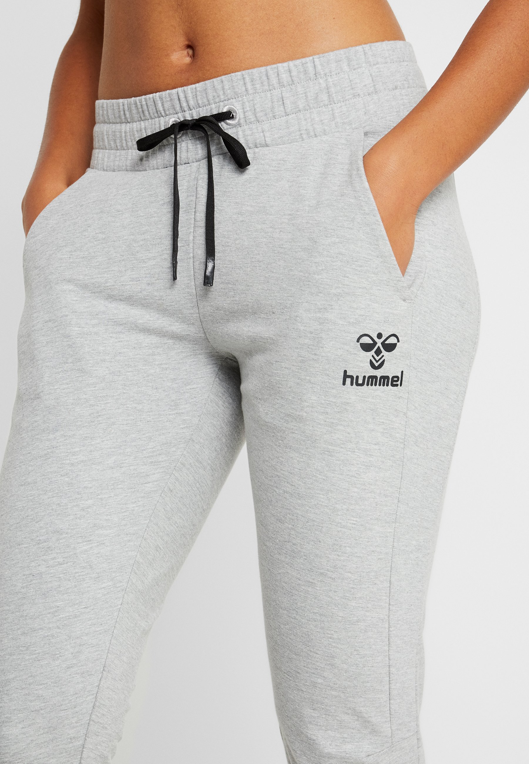 HMLNICA Joggebukse grey melange HMLNICA Joggebukse grey melange