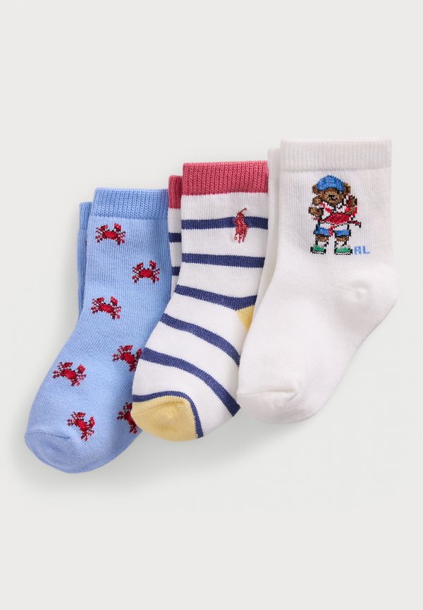 CRAB-MOTIF CREW SOCK 3 PACK UNISEX - Socks - Main Image