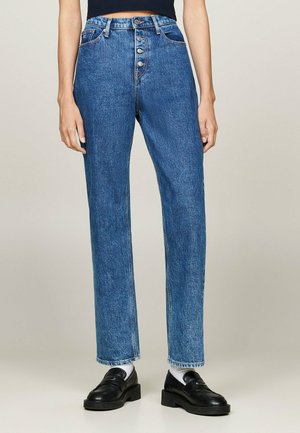 IZZIE HGH  - Straight leg -farkut - denim medium