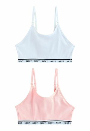 MATERNITY CROP TWO PACK - Formujúca podprsenka - pink white