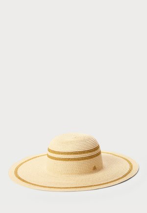Lauren Ralph Lauren STRIPED STRAW SUN HAT - Kepurė - natural/gold