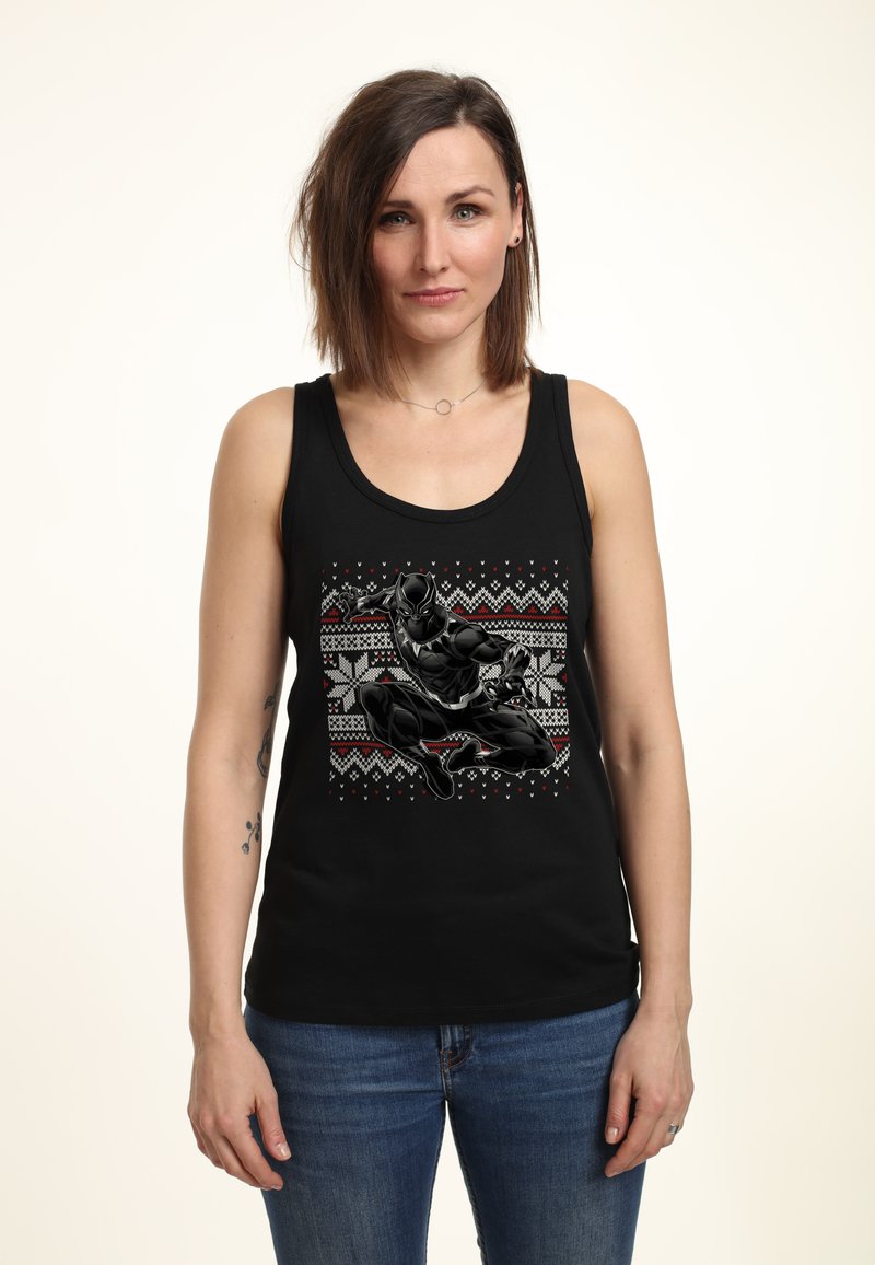 Henry Tiger AVENGERS CLASSIC PANTHER HOLIDAY Top black/schwarz