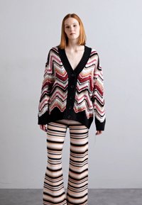 Missoni MAXI-CARDIGAN - Kardigan - multicolor/rose/beige/black/grey