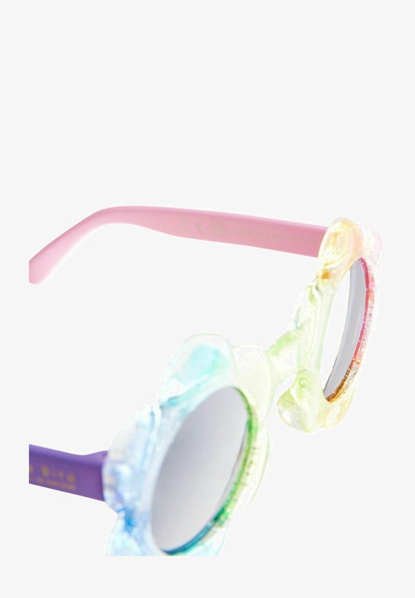 PASTEL RAINBOW GLITTER HEART – Sonnenbrille – multi