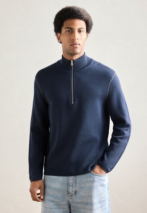 LONGSLEEVE TROYER - Pullover - navy teal