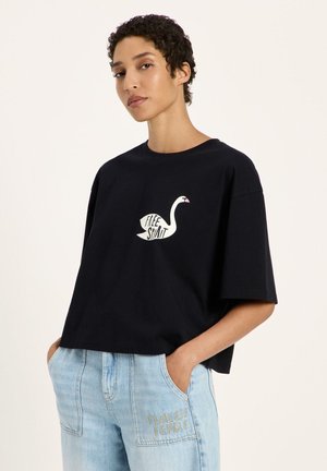LANIUS, T-Shirt print - black