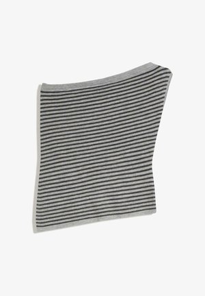 Bershka ASYMMETRIC - Top - dark grey