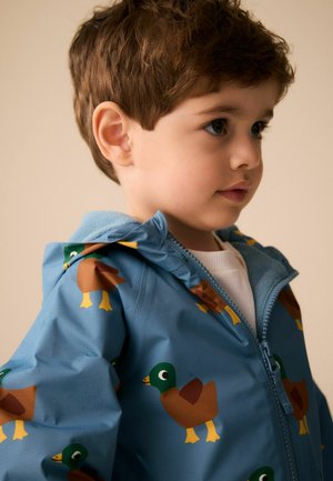 Next, WATERPROOF FLEECE LINED PUDDLESUIT.  - REGULAR FIT - Regndragt - blue duck print