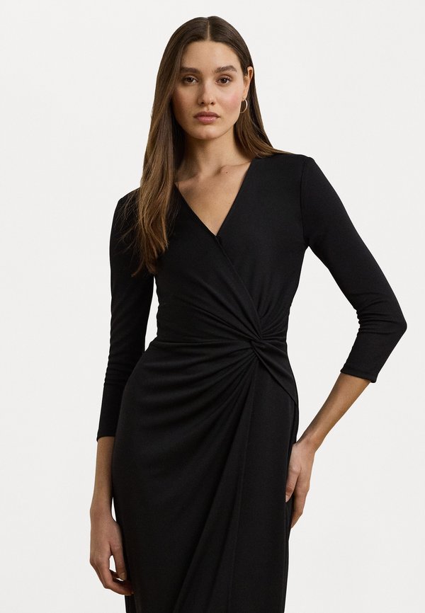 TWIST FRONT JERSEY SURPLICE DRESS - Jersey dress