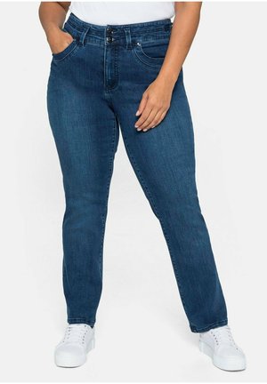 Sheego, Slim fit jeans - dark blue denim