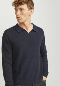 Jack & Jones PREMIUM EINFARBIG - Ilgarankovis viršutinės dalies drabužis - night sky