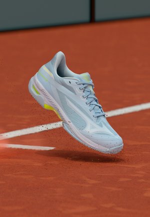 WAVE EXCEED COURT CLAY - Chaussures de tennis pour terre-battueerre battue - ice water/lightning yellow/ancient water