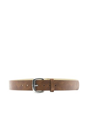 PULL&BEAR WITH SQUARE BUCKLE - BELT - Ceinture - brown