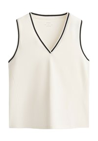 SLEEVELESS V-NECK  - Felső - beige