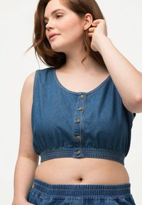 Ulla Popken Top - blue denim