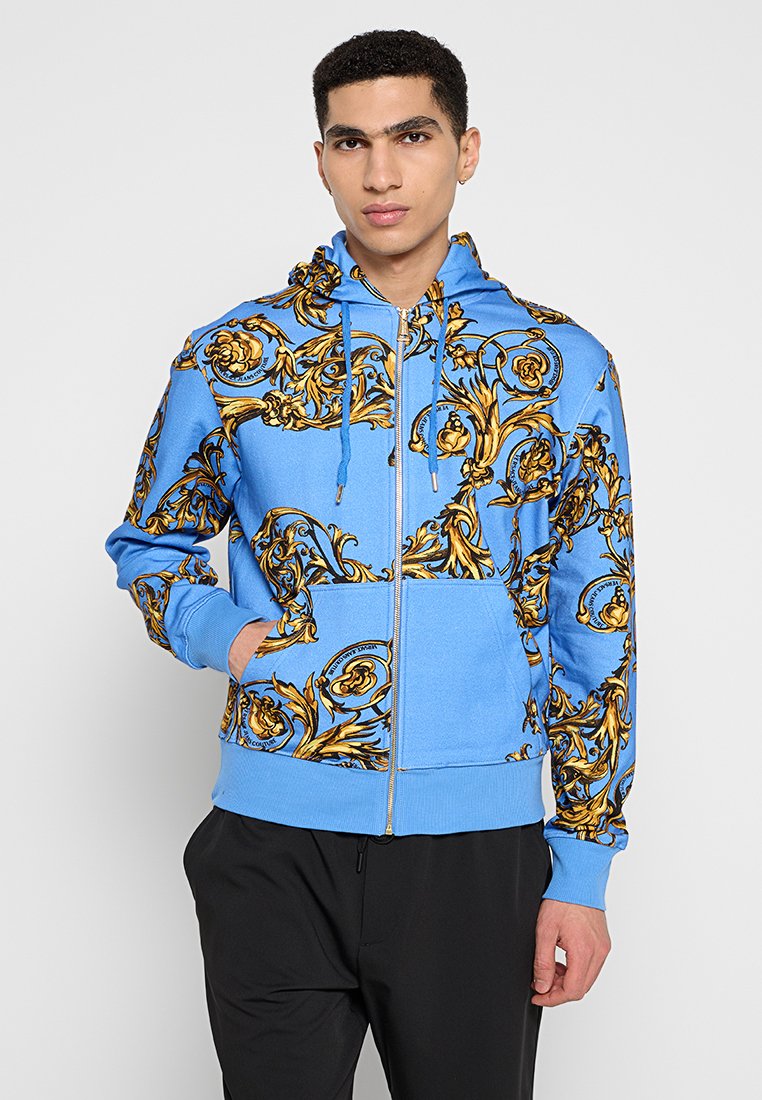 Versace Jeans Couture Sweater met rits blauw