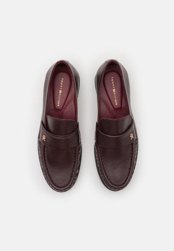 LOAFER PLEATED TOE - Slip-ons - burgundy4