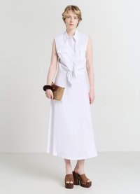 Calliope LUNGA VISC - Gonna lunga - bianco ottico