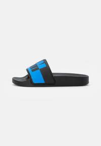 Não selecionado, black-neon blue