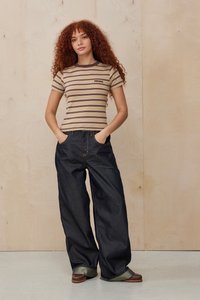 BDG Urban Outfitters STRIPE BABY - Μπλουζάκι με στάμπα - beige