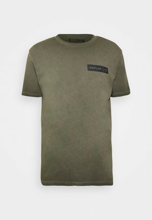 T-shirt con stampa - olive