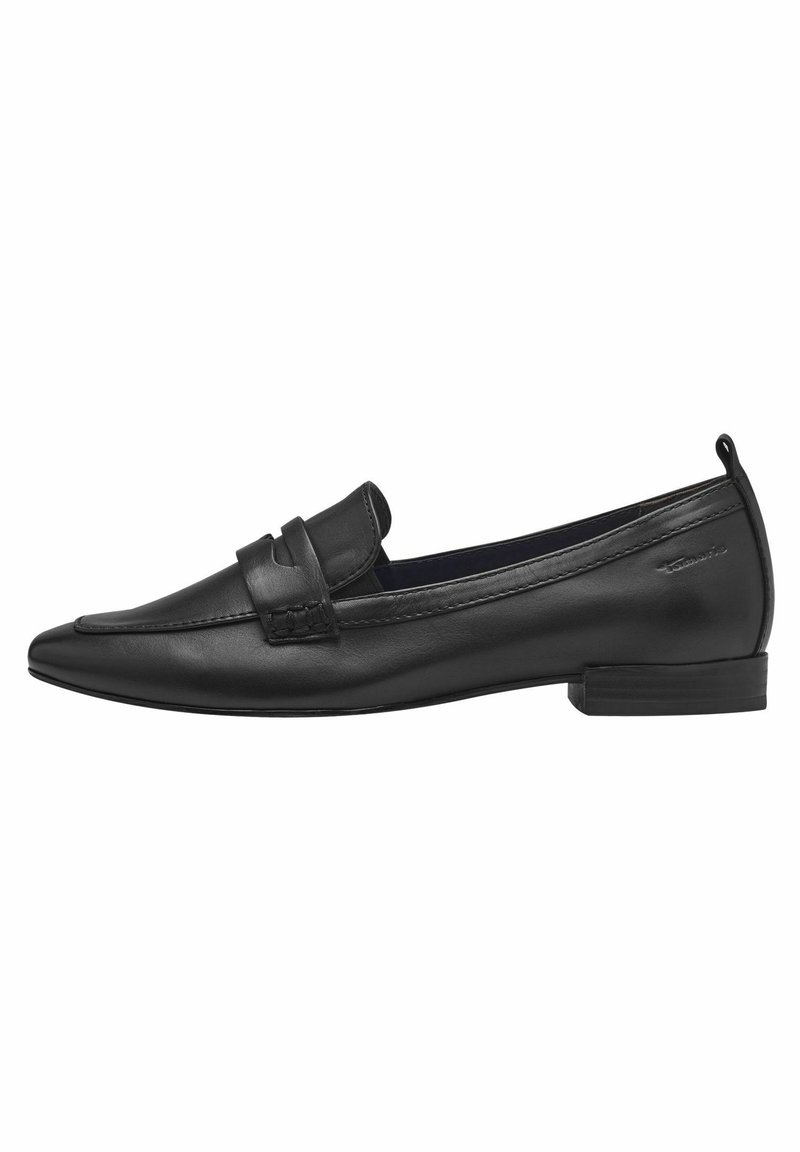 Tamaris Damen Slipper Aus Glattleder - Elegante Hausschuhe In Schwarz